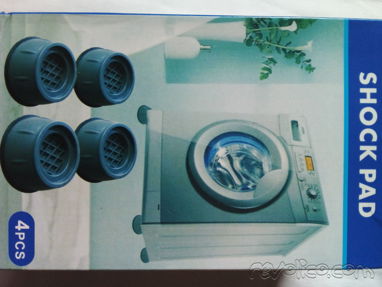 Patas o base antivibracion y antidesluzante para lavadora, refrigerador, etc - Img 56801531