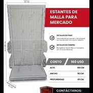 Estante de malla para mercado (ganchos extra) - Img 57171563