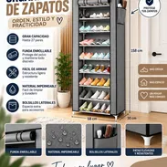 Zapatera con lona de 10 niveles - Img 57708002