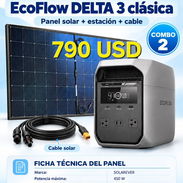 Combo de eko flow delta 3 clásica con cable de 10 metros y panel de 450 w - Img 58361727