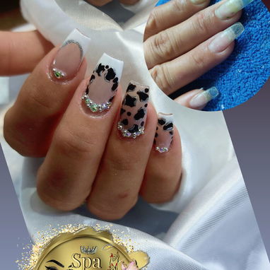 Uñas Acrílicas, Base Rubber, gel de construcción, Pedicura, diseño y decoración - 8/10