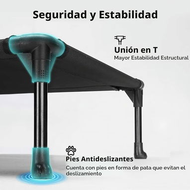 Cama XXL / Perros GRANDES/  Veehoo / Elevada y refrescante - 4/4