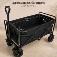 🛒 Carretilla Plegable Multiusos con Ruedas Todo Terreno 💰 85USD - Img 56436568
