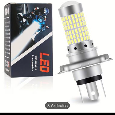 Faro LED H4 Ultra Brillante 12V para Motocicleta, Bombilla de Alta Luminosidad - Img 114202141