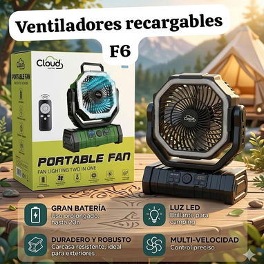 VENTILADOR RECARGABLE F6 ORIGINAL!! 63685518 - Img 123191940
