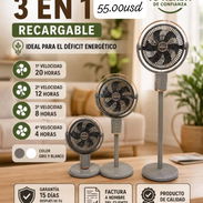 Ventilador Recargable 3 en 1 - Img 57152815