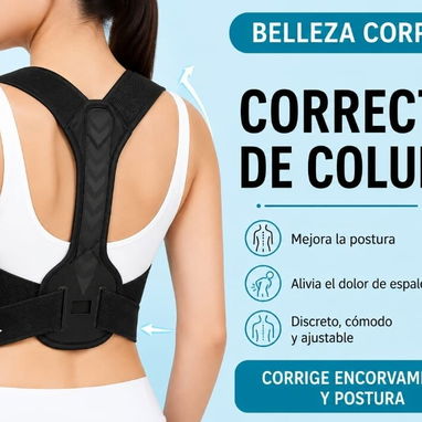 ¡ADIÓS A LA MALA POSTURA! CORRECTOR DE ESPALDA Y POSTURA ✨ 💻 Si pasas horas sentad@, usas mucho el teléfono o caminas e - 3/3