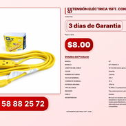 EXTENSIÓN ELÉCTRICA 15FT. CON MULTI TOMA-Q7 - Img 57027591