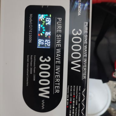 Inversor Q7 12v 120v 3000w onda pura nuevo en caja precio 165usd - Img 119433003