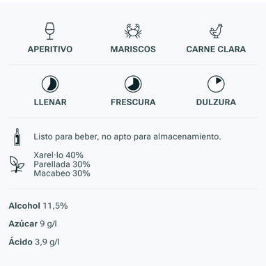 🥂Vino Espumoso🥂 ⭐CAVA⭐ ⚜Castellblanc Brut⚜ 11.5%Vol👌🏼 - 3/4