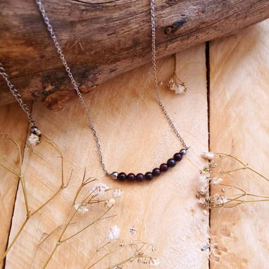 Cadenas y manillas de piedras naturales y acero inoxidable - 3/5