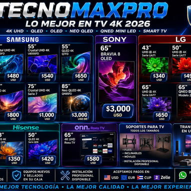 Lo mejor en TV 4K Sony Samsung LG Hisense Insignia y Mucho más Nuevos Sellados en Caja con Garantía WhatsApp 53321047 - 4/4