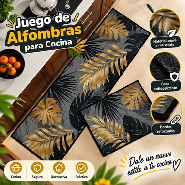 Alfombra de cocina set de 2 piezas - 6/10