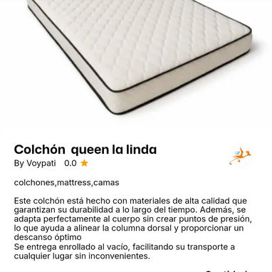 COLCHÓN CAMERO/ COLCHÓN PERSONAL/BASE PARA CAMA - Img 123327730