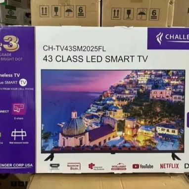 Vendo  Tv challenger 43" display roto - Img 105929354