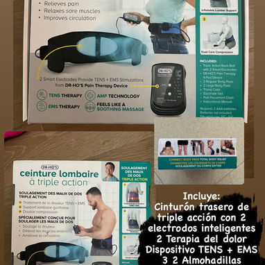 Fajas de cuidado lumbar ,para hacer ejercicios y Guantillas - 3/4