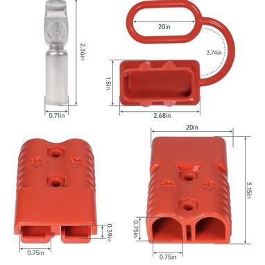 ​Kit de Conectores de Desconexión Rápida 175A 600V (Calibre 2-4) - 2/2