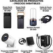Cargadores, cargador portátil (Power Bank) y cargador de pared, cable para nauta, proyector HY300PRO - Img 55765877