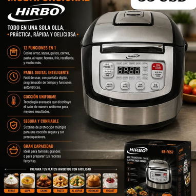 Olla multifuncional HIRBO  de 1.8lt - 6/6
