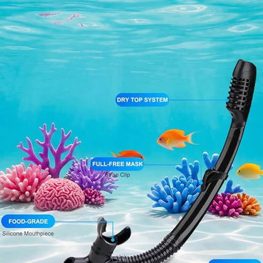 Juego de buceo , máscara de cristal templado y snorkel - Img 113105657