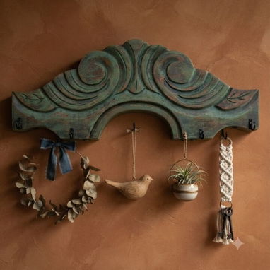 Colgadores de madera estilo vintage. - 2/3