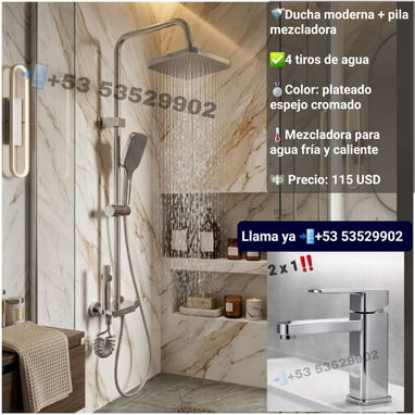 Duchas o regadera 4 tiros o de lluvia   🎁Oferta🎁 - 2/2