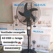 Ventilador recargable milexus 45 USD - Img 54561937