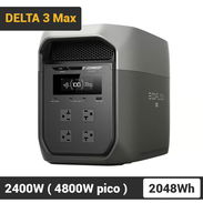 EcoFlow DELTA 3 Max Con 2048Wh, 2400W - Pico 4800W, Carga Rápida y Batería LiFePO Estación de Energía Portátil 1170$ - Img 55672490