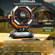 ORIGINALES!!!! Coldsky 20 000 mAh, ventilador recargable (3 en 1). - Img 51860401
