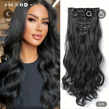 Cortinas de pelo con clip 7 piezas - 2/4