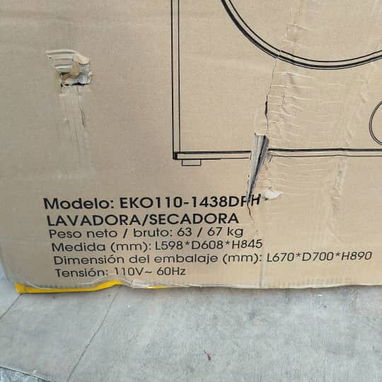 LAVADORA SECADORA EKO 11kgs AUTOMÁTICA CARGA FRONTAL PRECIO $550 USD TRANSPORTE INCLUIDO - Img 120250387