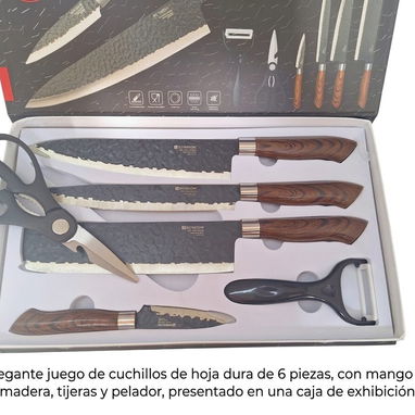 LA MAYOR VARIEDAD DE SET DE CUCHILLOS.(CON Y SIN BASE) 👀Tenemos mensajería - 4/5