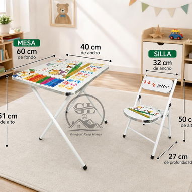 Set de Mesa y silla para niños / juego de mesa y silla para niños - 2/6
