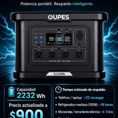 Estaciones de energia marca OUPES - 2/3