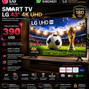 TELEVISOR SMART LG 43'' AI - 43UA7300PSB Nuevas en Caja - Img 55950313