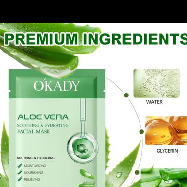Mascarilla facial de aloe vera y mascarilla de colágeno - Img 124551716