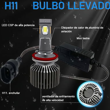 BOMBILLOS LEDS H11 PAREJA - 2/4