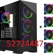 Chasis Gaming DIYPC Rainbow F1-B + 4 fanes RGB 120mm - Img 45920561