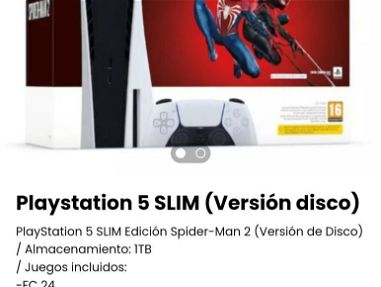 PS5 NEW* PS5 en caja/ PlayStation 5/ PS5 PlayStation 5 SLIM Spider Man 2 - Img 67351860