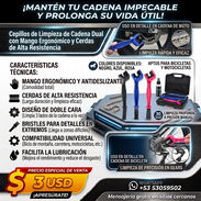 Cepillos de Limpieza de Cadena Dual con Mango Ergonómico y Cerdas de Alta Resistencia - Img 57513684