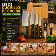 🔪 SET DE CUCHILLO 🔪 DE COCINA CON TABLA DE CORTAR. MENSAJERÍA CON FACTURA Y GARANTÍA. 📲 54833699 - Img 56922515