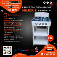 SE COCINA RICO. 🫕 MILEXUS COCINA 4 HORNILLAS Y ORGANIZADOR. GARANTÍA Y FACTURA. TLF 54833699 - Img 46852220