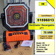 FG-VR-718-Ventilador Recargable x11....70 USD...51596013.....Transpote costo adicional - Img 56508791