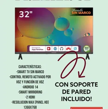 Venta de excelentes smart TV -mensajería incluida y garantía - Img 96472397
