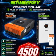 Inversor powerMr 10k de baja frecuencia con bateria de 51.2v o 314ah - Img 55686963