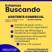 Solicitamos asistente comercial para mipyme - Img 54888355