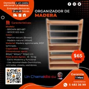 📣 65 📣 ORGANIZADOR DE MADERA. EXCELENTE CALIDAD. MENSAJERÍA CON FACTURA 1 MES. TLF 54833699 - Img 50694500