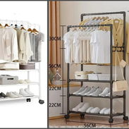 Perchas con Zapatera Mueble Organizador (th) - Img 53186365
