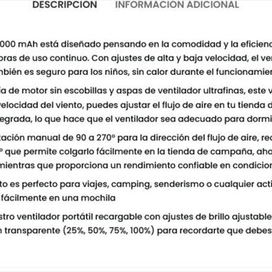 (X) Ventilador F10 recargable portátil de alta velocidad de 20000 mAh $56.99 - Img 126963092