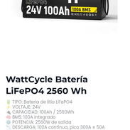 WattCycle Batería LiFePO4 2560 Wh - Img 58338984